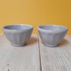 Anthropologie Stoneware Lilac Purple Amelie Latte Mini Bowls 5oz Set of 2